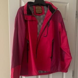 GORE-TEX pink w Purple Trim Jacket with Black Details